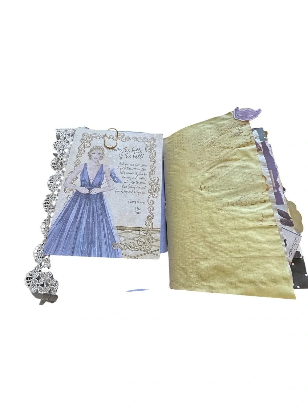 Handmade Junk Journal Masquerade Ball Theme One of a Kind